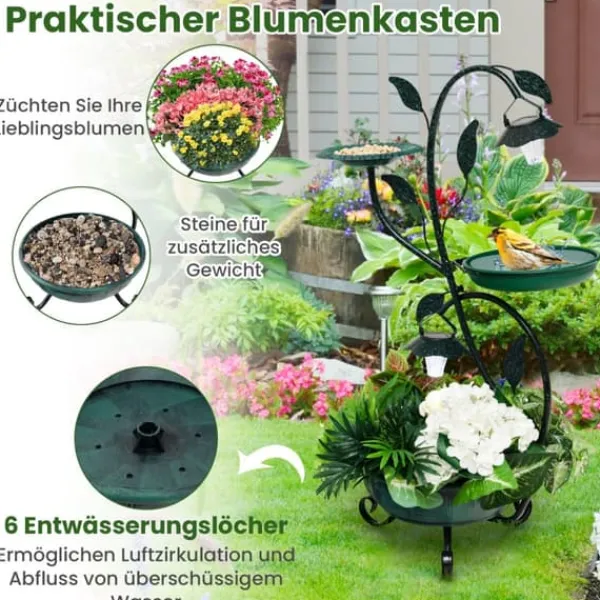 Til Fugle & Småvildt^Fuglebad, 50x33x83 cm, Bronze