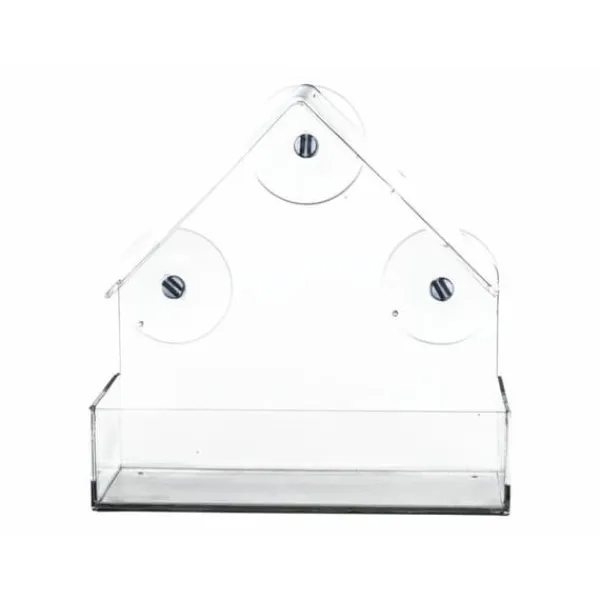 Fuglefoderautomat Gennemsigtig 225 ml 15 × 15 × 6 CM Til Fugle & Småvildt