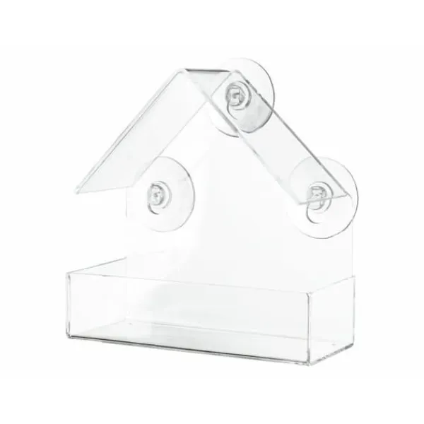 Fuglefoderautomat Gennemsigtig 225 ml 15 × 15 × 6 CM Til Fugle & Småvildt