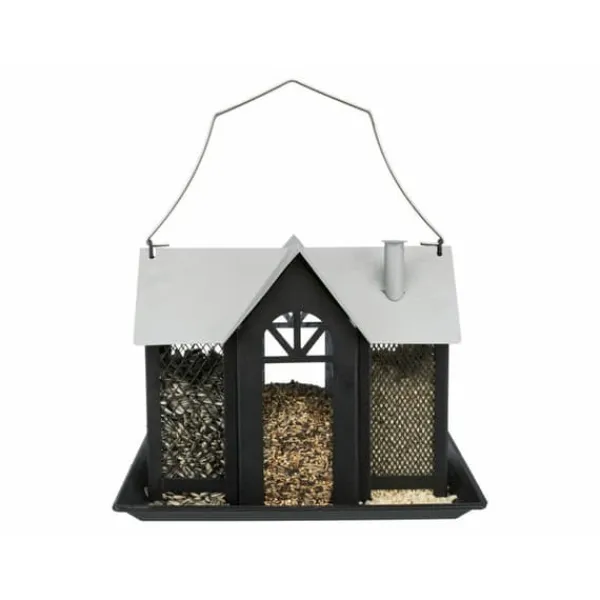 Clearance Fuglefoderautomat Sort 2 L 26 x 19 x 19 cm Til Fugle & Småvildt