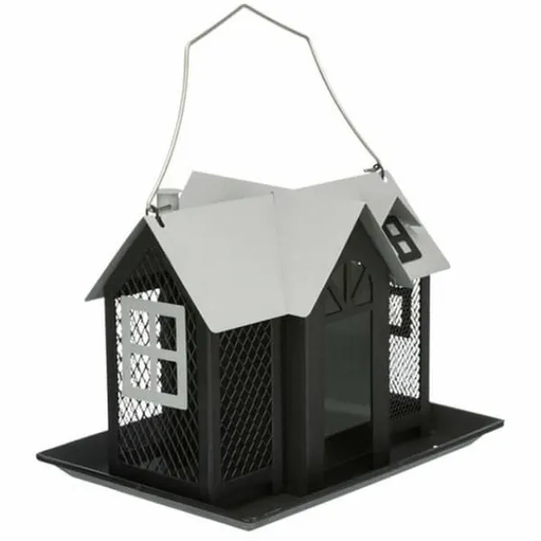 Clearance Fuglefoderautomat Sort 2 L 26 x 19 x 19 cm Til Fugle & Småvildt