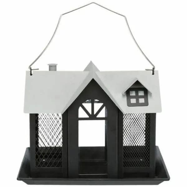 Clearance Fuglefoderautomat Sort 2 L 26 x 19 x 19 cm Til Fugle & Småvildt