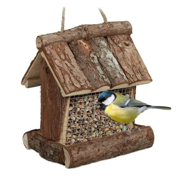 Outlet Fuglefoderbræt, Træ, 17x15x12 cm, Natur Til Fugle & Småvildt