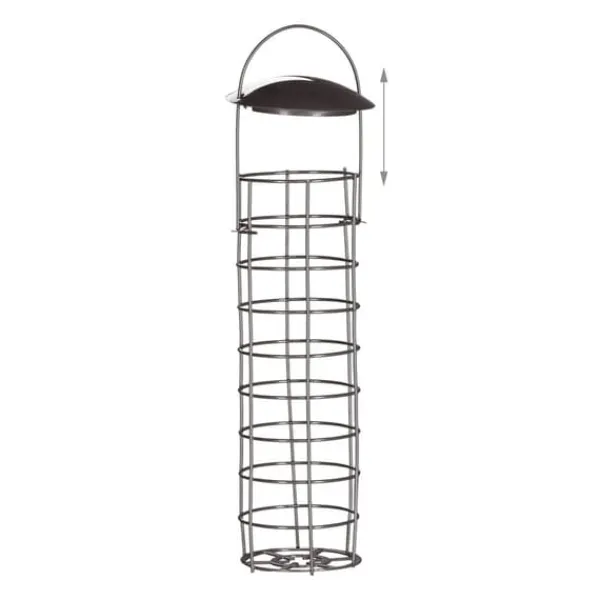 Til Fugle & Småvildt^Fuglefoderbræt, 31x8,5 cm, Grå