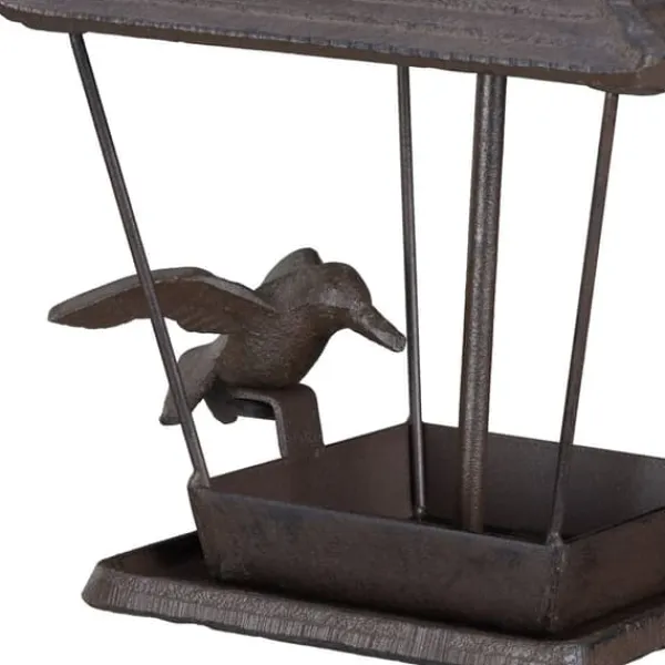 Til Fugle & Småvildt^Fuglefoderbræt, 115x15x16 cm, Brun, Støbejern