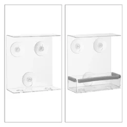 Til Fugle & Småvildt^Fuglefoderbræt, 16,5x15x7,5 cm, Transparent