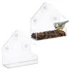 Online Fuglefoderbræt, 15x15x7 cm, Transparent Til Fugle & Småvildt