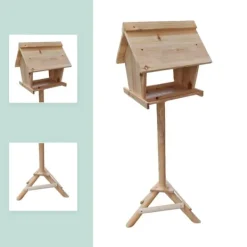 Til Fugle & Småvildt^Fuglefrøautomat, 107x32x27 cm, Brun