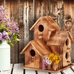 Discount Fuglehus Sæt, 34x20x19 cm, Natur Til Fugle & Småvildt