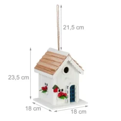 Outlet Fuglehus, 23.5x18x18 cm, Hvid Til Fugle & Småvildt