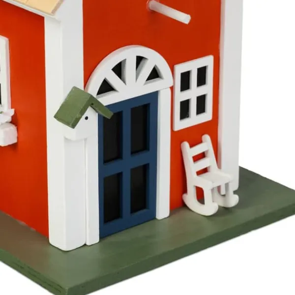 New Fuglehus, 25x18,5x18,5 cm, Rød Til Fugle & Småvildt