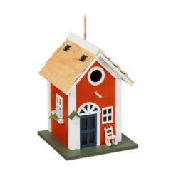New Fuglehus, 25x18,5x18,5 cm, Rød Til Fugle & Småvildt