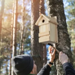 Clearance Fuglekasse, Træ, 25x16x14 cm, Natur Til Fugle & Småvildt