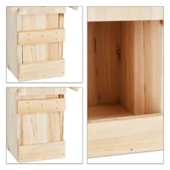 Clearance Fuglekasse, Træ, 25x16x14 cm, Natur Til Fugle & Småvildt