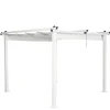 Clearance FURNLUX UDENDØRS PERGOLA LAZIO HVID 295CM Buer, Spalier, Lysthuse Uden Tag