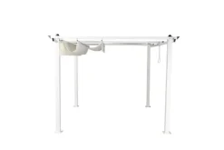 Clearance FURNLUX UDENDØRS PERGOLA LAZIO HVID 295CM Buer, Spalier, Lysthuse Uden Tag