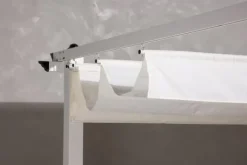 Clearance FURNLUX UDENDØRS PERGOLA LAZIO HVID 295CM Buer, Spalier, Lysthuse Uden Tag