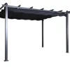 New FURNLUX UDENDØRS PERGOLA LAZIO SORT 395CM Buer, Spalier, Lysthuse Uden Tag
