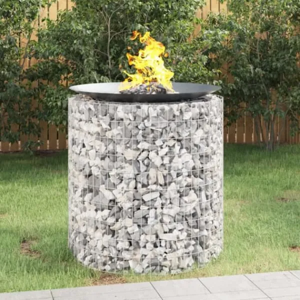 Pejse^Gabion-bålkurv Ø 100 cm galvaniseret jern - Gabion-bålkurv - Gabion-bålkurve - Home & Living