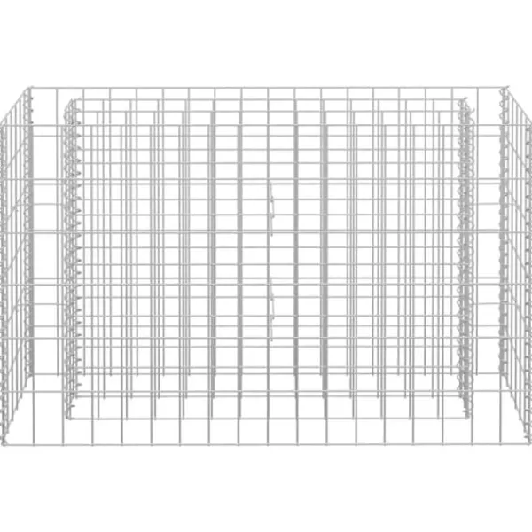 Discount Gabion-højbed i galvaniseret stål - Plantekasse | Størrelse: 90x30x60 cm Plantningsbænke