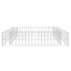 Krukker & Plantebeholdere^Gabion-højbed i galvaniseret stål - Stabil plantekasse | Størrelse: 100x100x20 cm