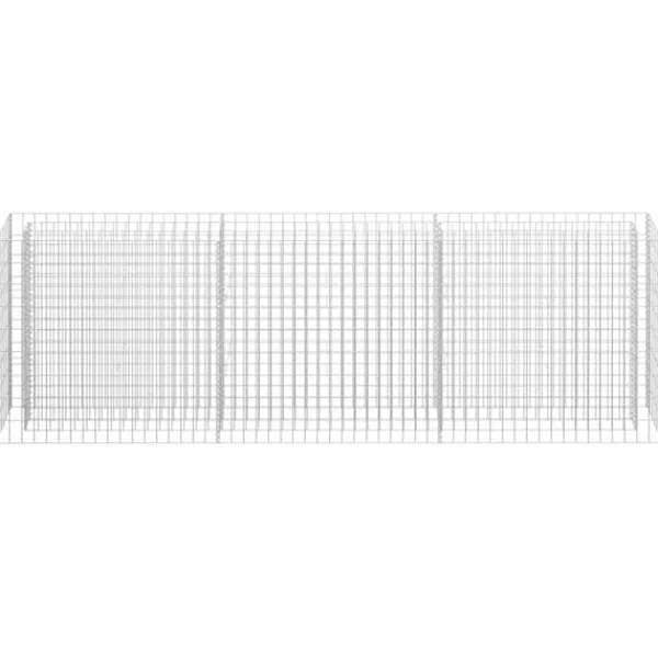 Discount Gabion-højbed 270x30x90 cm galvaniseret stål - Gabion-højbed - Gabion-højbede - Home & Living Krukker & Plantebeholdere