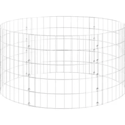 Outlet Gabionsøjle Ø100x50 cm galvaniseret stål rund - Gabionsøjle - Gabionsøjler - Home & Living Krukker & Plantebeholdere