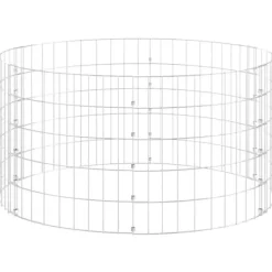 Outlet Gabionsøjle Ø100x50 cm galvaniseret stål rund - Gabionsøjle - Gabionsøjler - Home & Living Krukker & Plantebeholdere