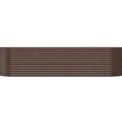 Plantningsbænke^Galvaniseret plantekasse i høj kvalitet - Højbed | Størrelse: 296x80x68 cm | Farve: Brun