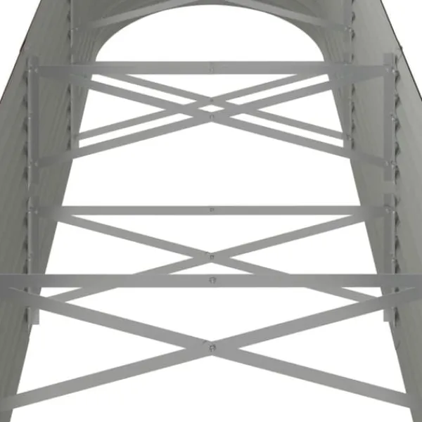 Plantningsbænke^Galvaniseret plantekasse i høj kvalitet - Højbed | Størrelse: 296x80x68 cm | Farve: Brun