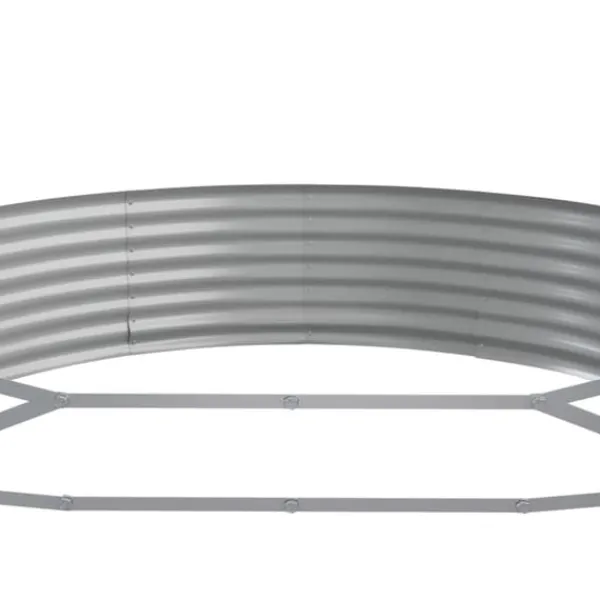 Galvaniseret plantekasse 523x140x36 cm - Højbed i sølvfarvet stål | Størrelse: 523x140x36 cm Plantningsbænke