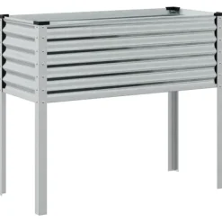 Discount Galvaniseret plantekasse til haven - Vejrbestandig stål | Størrelse: 100x45x90 cm Krukker & Plantebeholdere