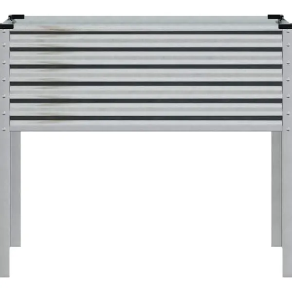Discount Galvaniseret plantekasse til haven - Vejrbestandig stål | Størrelse: 100x45x90 cm Krukker & Plantebeholdere