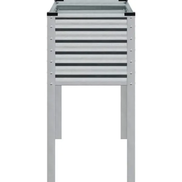 Discount Galvaniseret plantekasse til haven - Vejrbestandig stål | Størrelse: 100x45x90 cm Krukker & Plantebeholdere