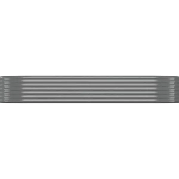 Plantningsbænke^Galvaniseret plantekasse 249x100x36 cm - Robust og vejrbestandig | Farve: Grå