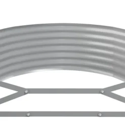 Plantningsbænke^Galvaniseret plantekasse 249x100x36 cm - Robust og vejrbestandig | Farve: Grå