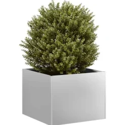Hot Galvaniseret plantekasse 40x40x30 cm - Holdbar og stilfuld til haven | Størrelse: 40x40x30 cm Krukkeplanter Indendørs