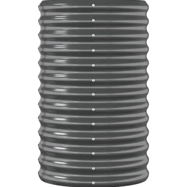 Discount Galvaniseret plantekasse 260x40x68 cm - Højbed til have og terrasse | Farve: Antracitgrå Plantningsbænke