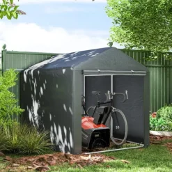 Skure, Garager & Carports^Garage telt, 160x218x172 cm, mørkegrå