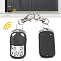 Hot Garageport/indkørselsport fjernbetjening - Håndholdt sender - 2-pak - 433 MHz - EV-1527 fast kode - ABS + aluminium - Sort Skure, Garager & Carports