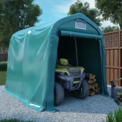 Garagetelt til opbevaring - PVC 100% | Størrelse: 1,6x2,4 m | Farve: Grøn Skure, Garager & Carports
