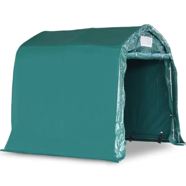 Online Garagetält i PVC - Vattentålig förvaring för fordon | Storlek: 2,4x2,4 m | Färg: Grön Skure, Garager & Carports