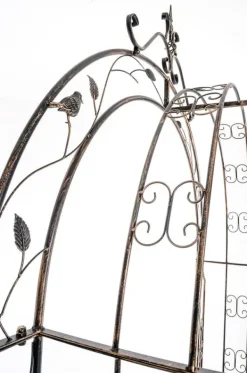 Buer, Spalier, Lysthuse Uden Tag^Garden Arch med Gate - Rose Arch - Iron Construction, Langs varig robust