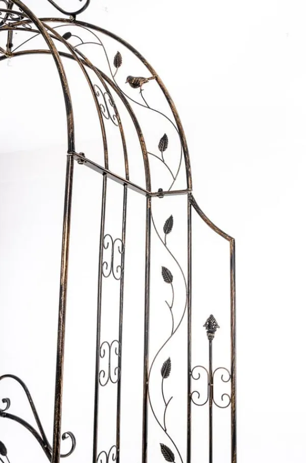 Buer, Spalier, Lysthuse Uden Tag^Garden Arch med Gate - Rose Arch - Iron Construction, Langs varig robust