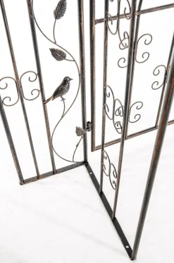 Buer, Spalier, Lysthuse Uden Tag^Garden Arch med Gate - Rose Arch - Iron Construction, Langs varig robust
