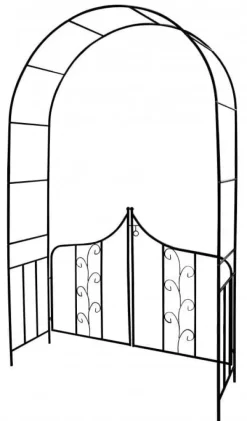 Garden Line - rosenbue metal - stald - 138x40x240 cm Krukker & Plantebeholdere