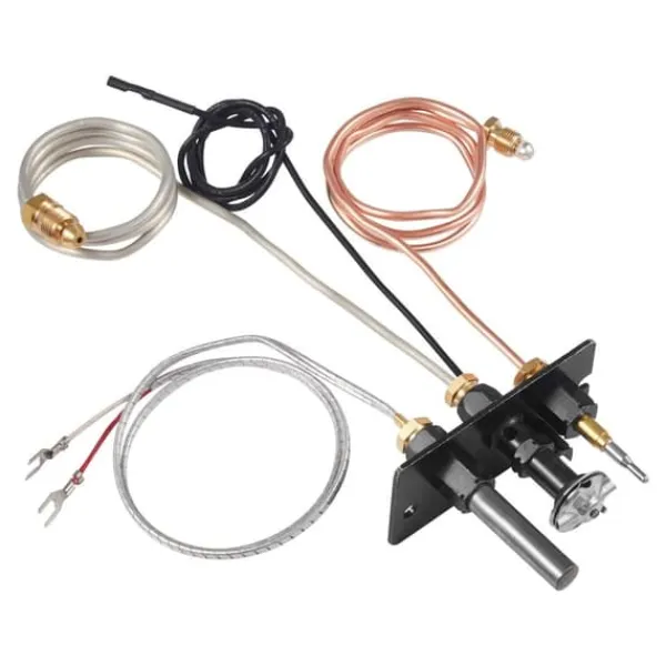 Tilbehør Til Brændeovne & Pejse^Gaspilotmonteringssæt til gaspejs - Delenumre 69L17 / 69L1701 / 904405 / J4117 / 108084-02 - Udskiftning af naturgastænding - Sort