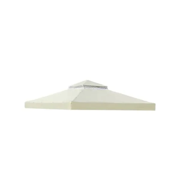 Telte & Lysthuse^Gazebo Top Cover, Vandtæt Beskyttelse, Nem Installation,3m * 3m, ny dobbelt beige