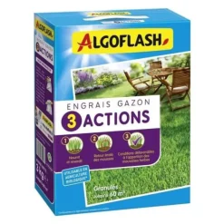 Online Gazongödsel - Algoflash Naturasol - 3 Åtgärder - 3 kg Gødningsmidler