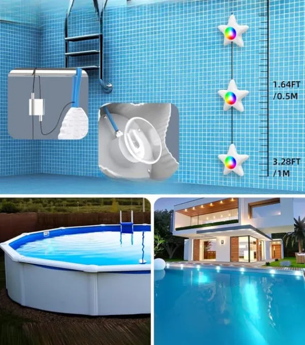 Pool- & Spatilbehør^GedFong App-styret LED Poollampe Hvid